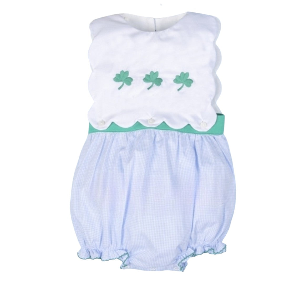 Lucky leaf embroidery girl bubble