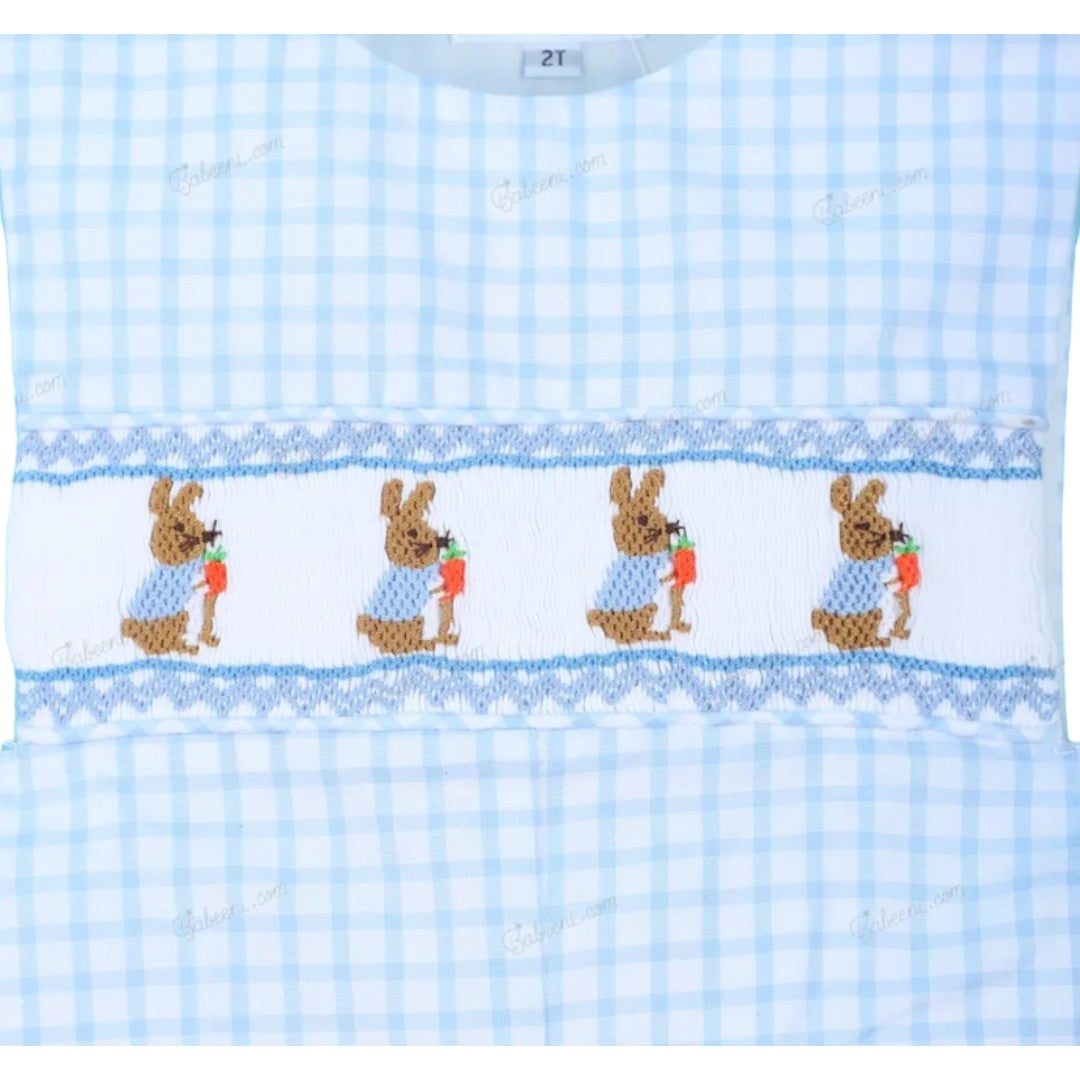 BOYS SMOCKED EASTER RABBIT Shortall