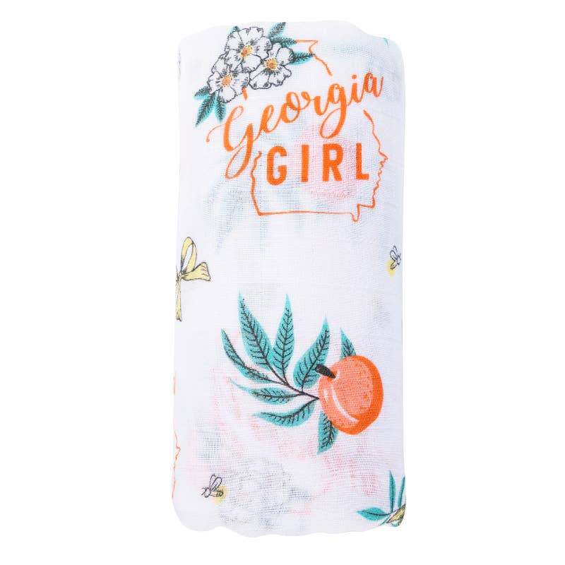 Georgia Girl Baby Swaddle Blanket