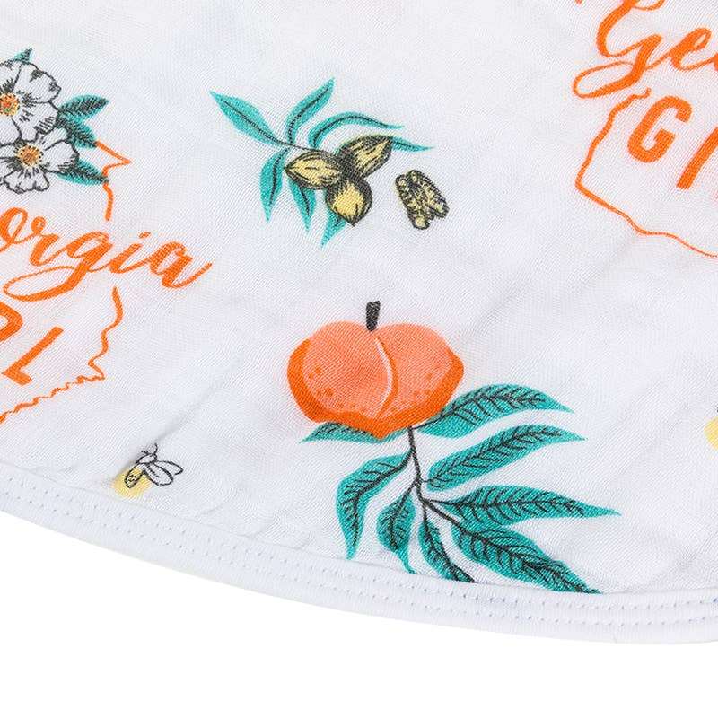 Georgia Girl Baby Swaddle Blanket close