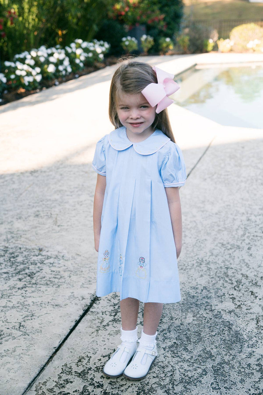 Blue pleated Princess Dress- so magical
