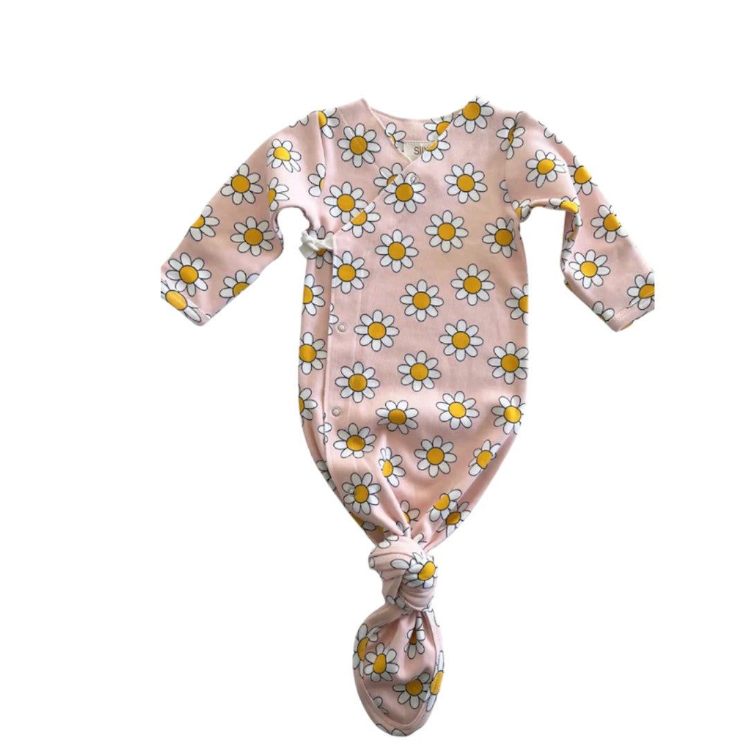 Daisy Pop Taffy / Organic Kimono Knot Gown