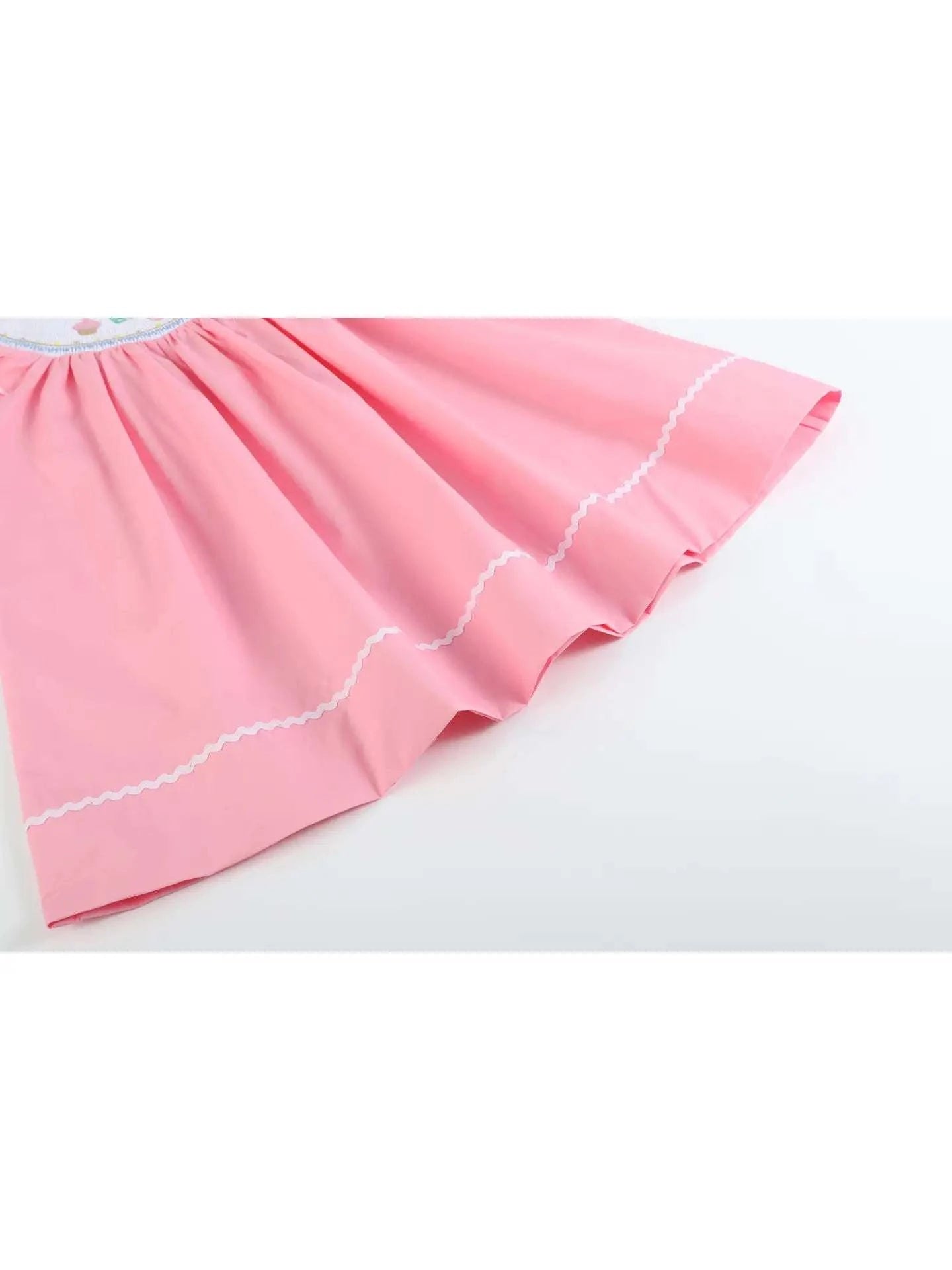 Pink Birthday Girl Smocked