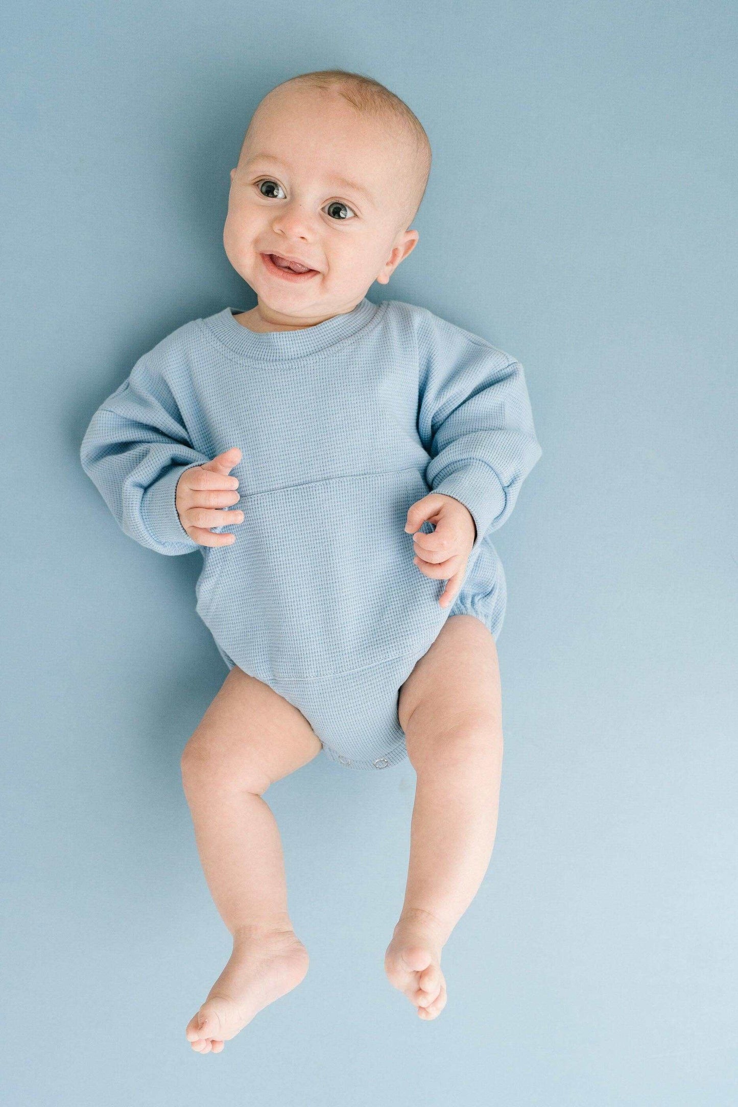 River Waffle Sweatshirt Romper6