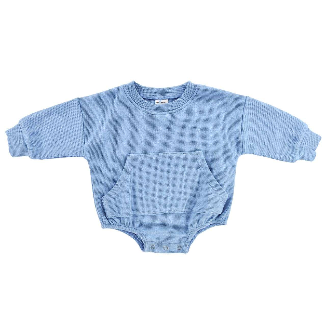 River Waffle Sweatshirt Romper