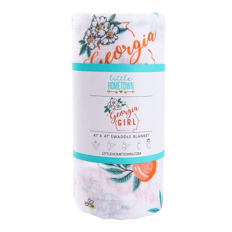Georgia Girl Baby Swaddle Blanket