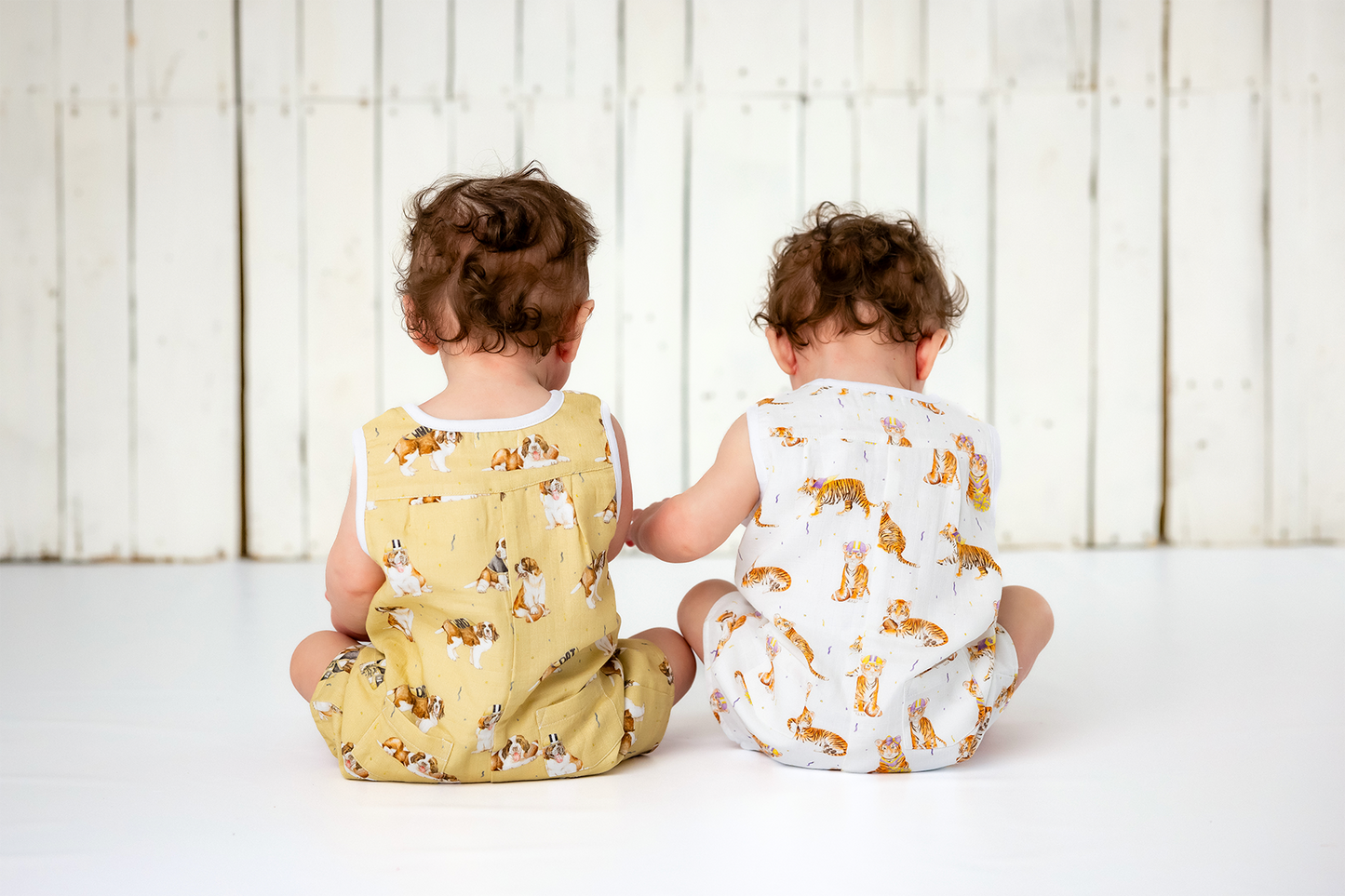 Louisiana Tigers Organic Muslin Shortalls_tigers