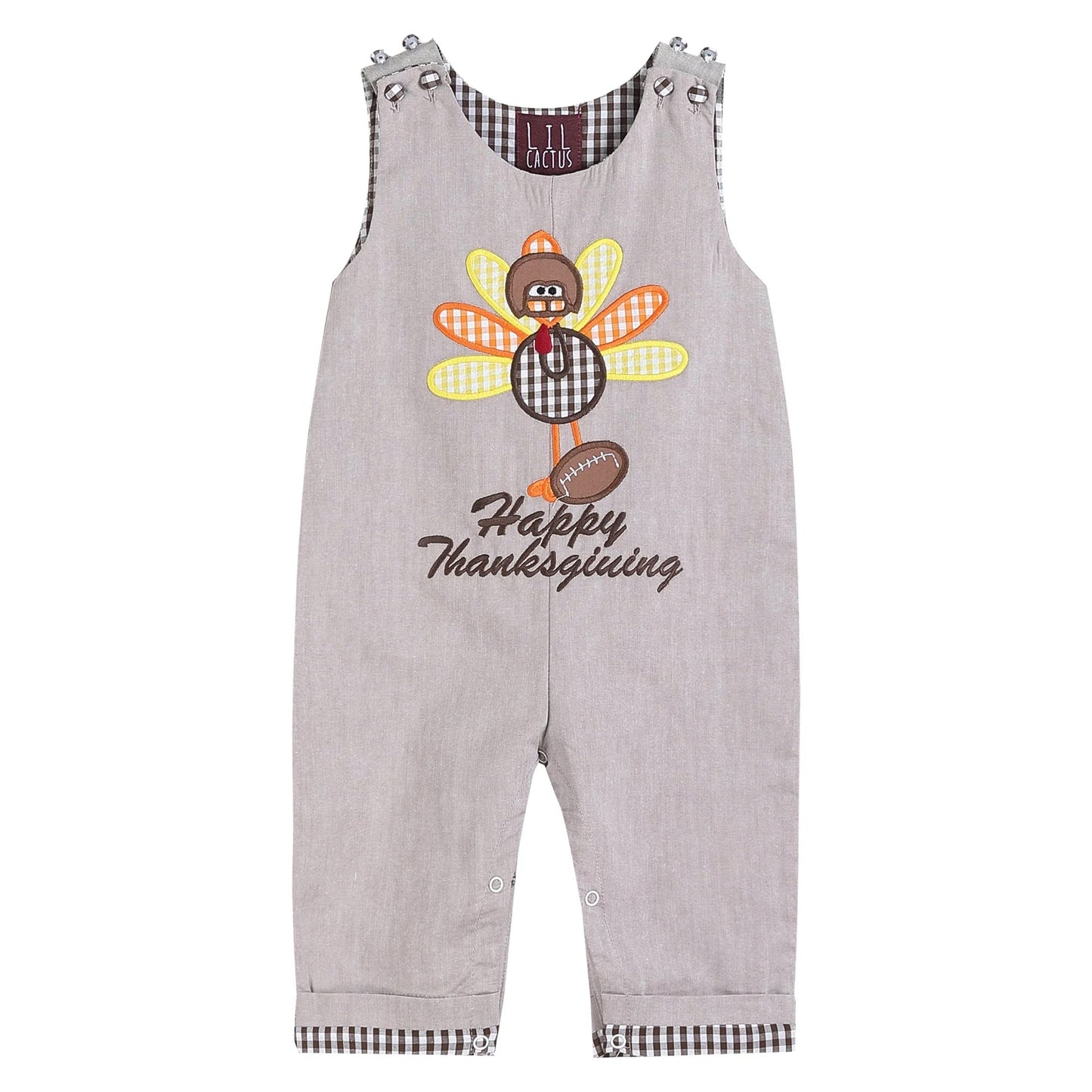 Happy Thanksgiving Turkey Overalls