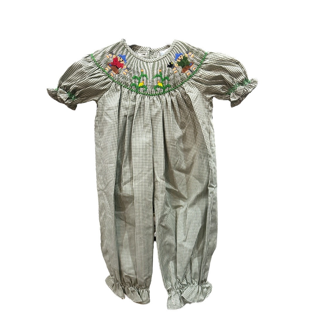Smocked Scarecrow Romper