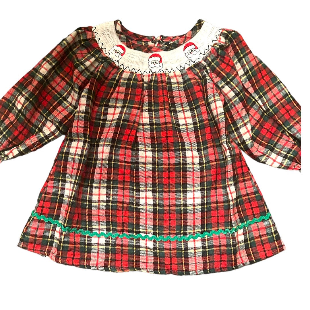 Santa Plaid Dress