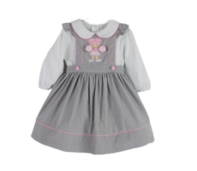 Cheerleader Applique Apron Dress