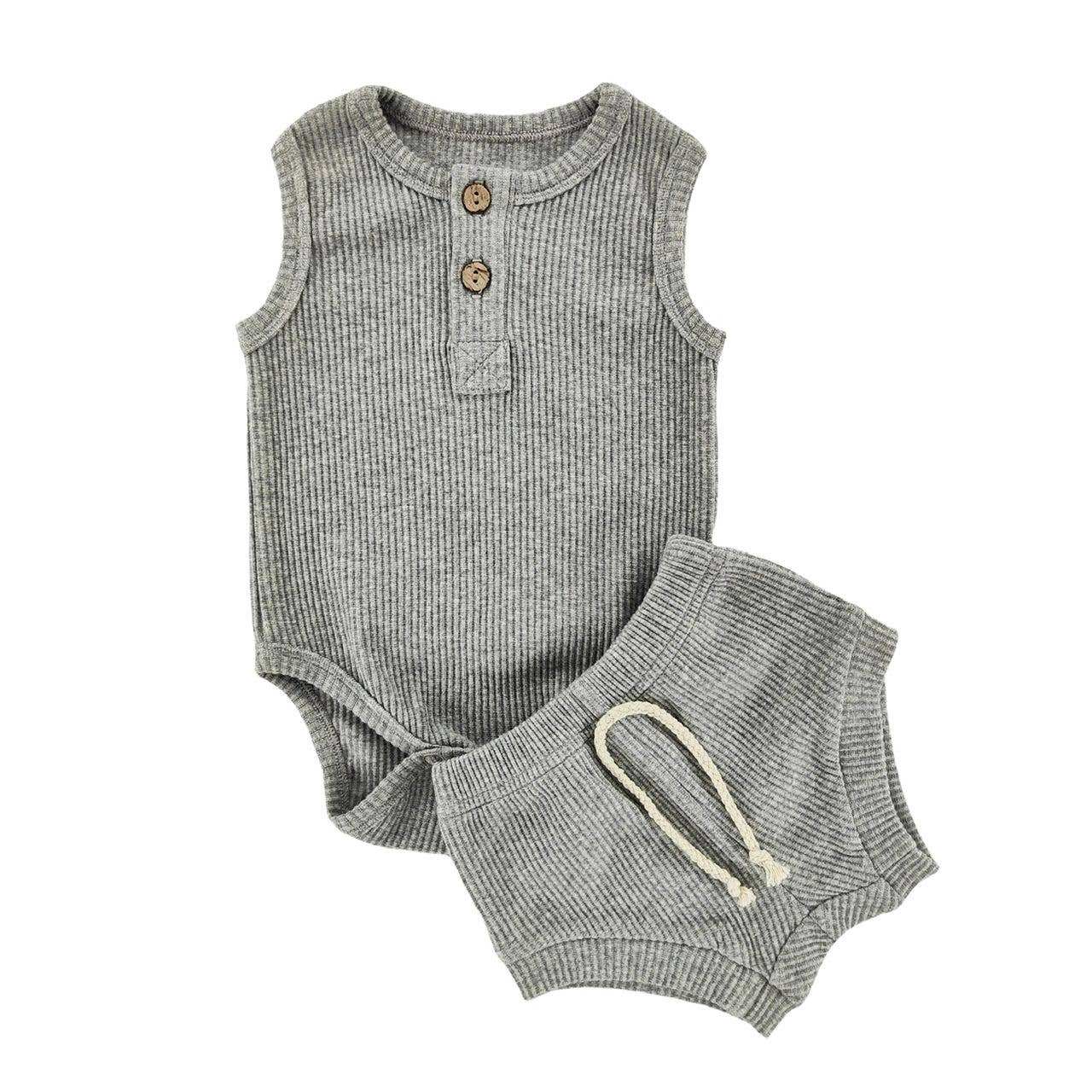 Pebble Ribbed Tank Set