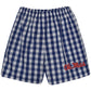 Ole Miss Rebels Embroidered Navy Big Check Pull On Short