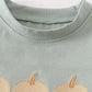 Green Embroidered Boys Pumpkin Shirt