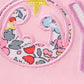 PINK NATIVITY JOY APPLIQUE RUFFLE GIRL BUBBLE