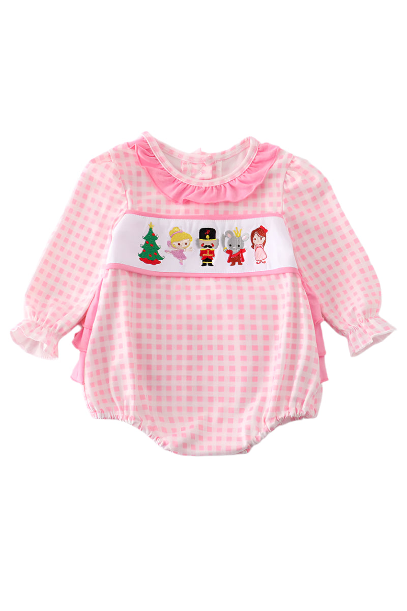Pink Nutcracker Embroidery Bubble