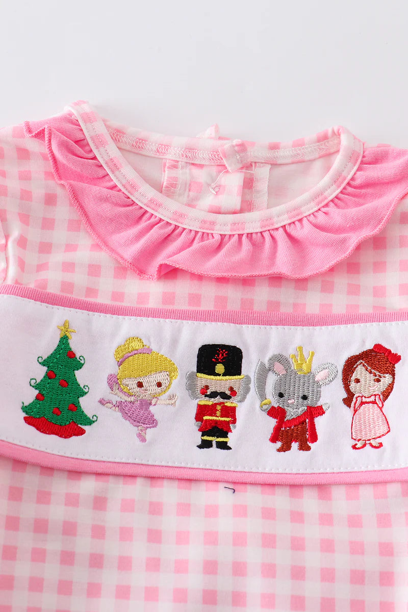 Pink Nutcracker Embroidery Bubble