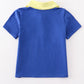 BLUE BUS EMBROIDERY BACK TO SCHOOL BOY SHIRT