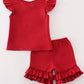 Alabama embroidery girl shorts set