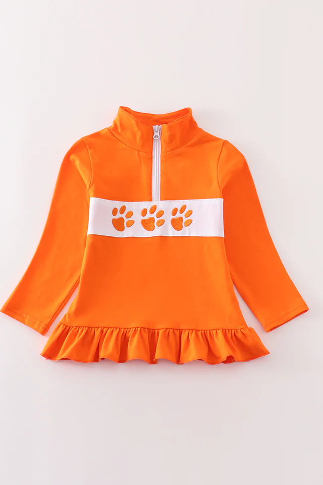 Clemson embroidery girl pullover