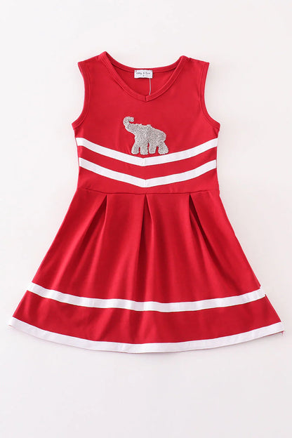 Maroon Alabama french knot Cheerleader Dress