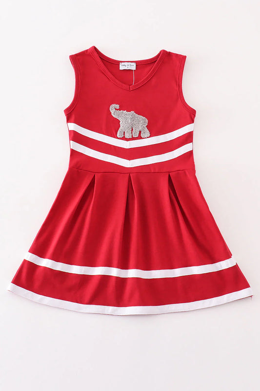 Maroon Alabama french knot Cheerleader Dress