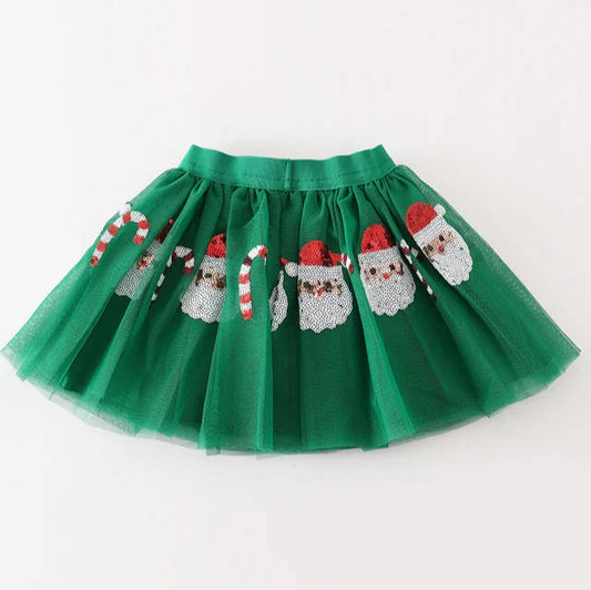 santa claus sequin tutu skirt