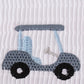 Blue golf embroidery smocked boy jonjon