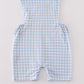 Blue golf embroidery smocked boy jonjon