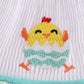 DOT CHICK EMBROIDERY SMOCKED BUBBLE