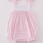 Pink bunny french knot girl bubble
