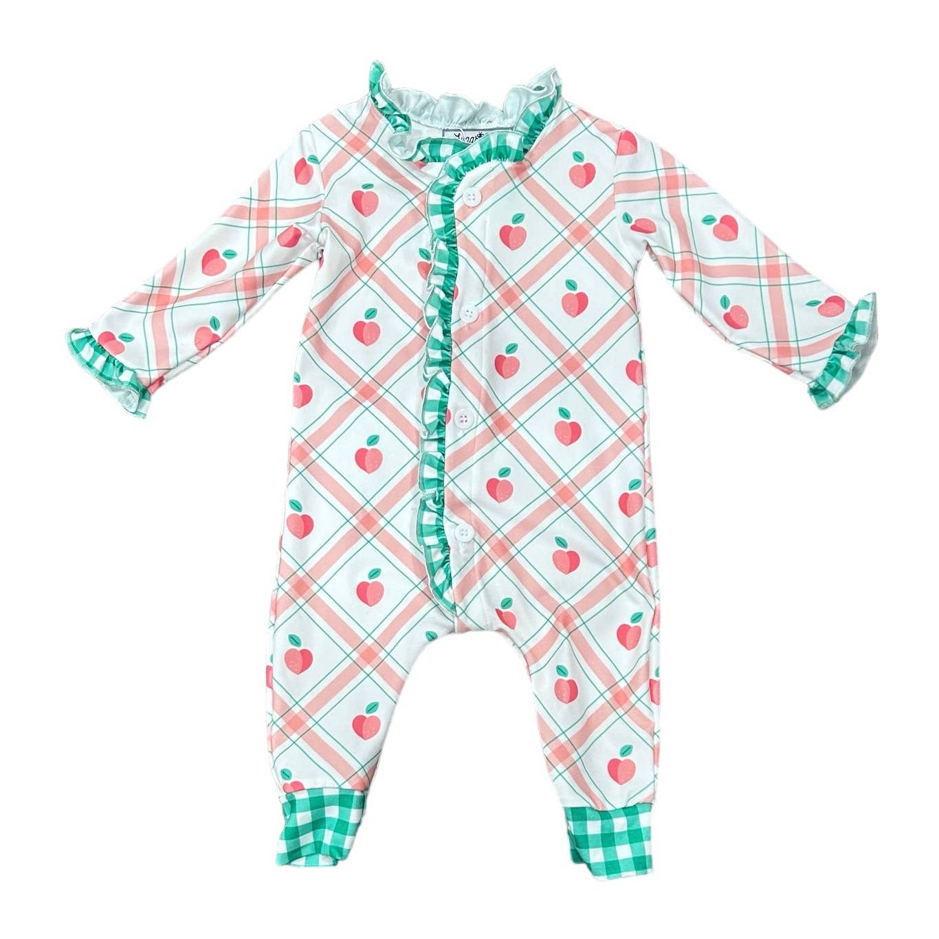 Ruffle Buttflap - Peaches Plaid