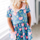 Pink Apples Twirl Dress