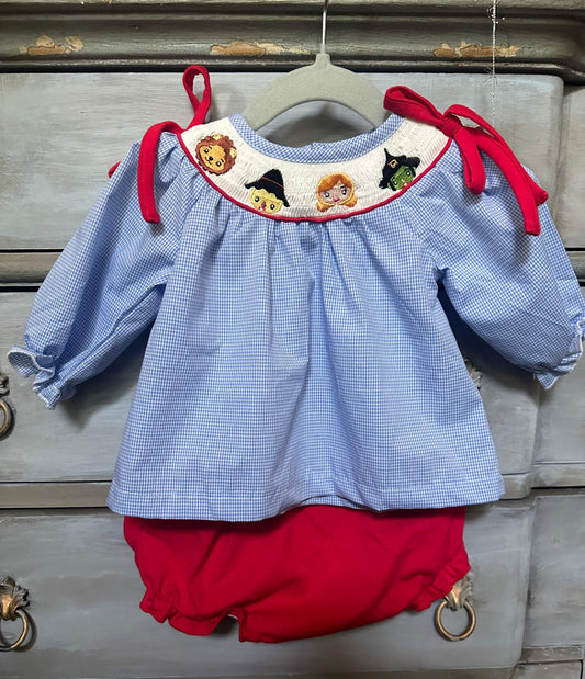 SMOCKED OZ Bloomer set with Bows
