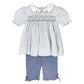 Apple Embroidered Smocked Top & Pant Se