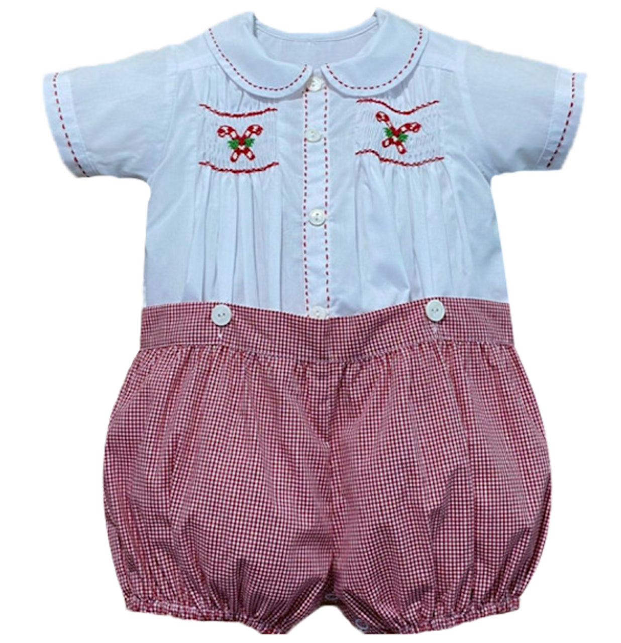 Candy Cane Button Bloomer
