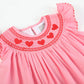 Pink Heart Valentine Smocked Bishop Dress