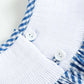 Blue 'Boo' Gingham Smocked Top and Bloomers Set