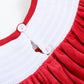 Red Corduroy Christmas Nativity Smocked Bishop Dress