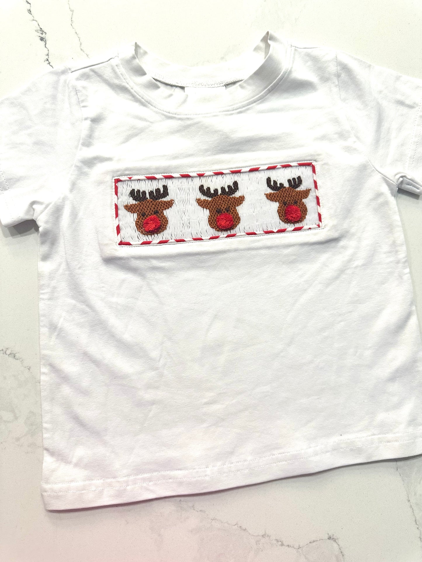 Smocked Reindeer Tee