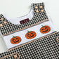 Black Gingham Pumpkin Smocked Jon Jon