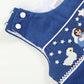 Royal Blue Nativity Sky Smocked Corduroy Overalls