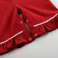 Red Corduroy Nativity Smocked Jumper