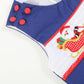 Royal Blue Santa and Sleigh Smocked Overalls