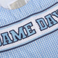 Light Blue Gingham Game Day Overalls