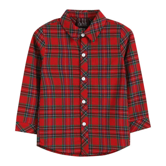 Tartan Plain Button Down