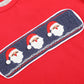 Red Santa Smocked Shirt and Navy Pants Set