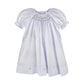 Daygown with Raglan Sleeves and Embroidered Hem: 3 Month / Lavender