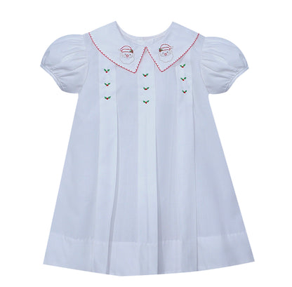 Kay Dress- Santa  Hand Embroidered Dress