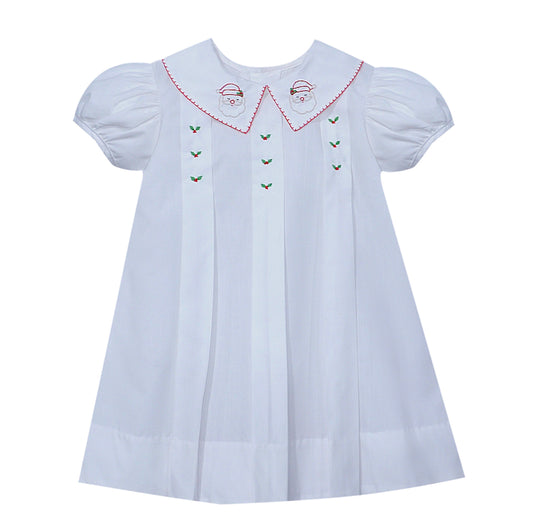 Kay Dress- Santa  Hand Embroidered Dress